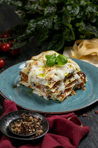 Лазанья с пастой ручной работы