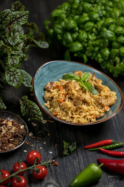 Плов с курицей