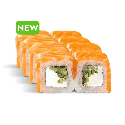 ролл Филадельфия классика с огурцом