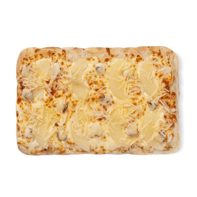 Римская пицца с голубым сыром и грушей