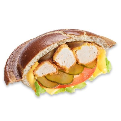 УФО бургер Спайси чиз чикен из Kannam Chicken