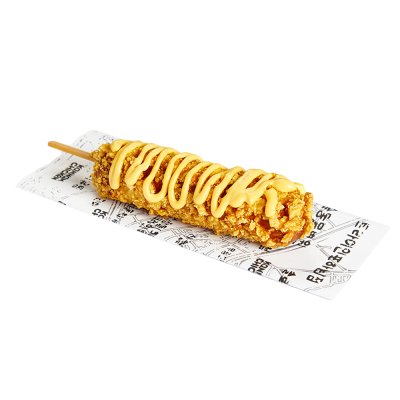 Корн-дог Сырный в кукурузных хлопьях