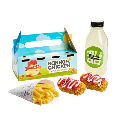 Кидс комбо корн-доги и фри