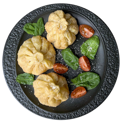 Жареные хинкали с сыром