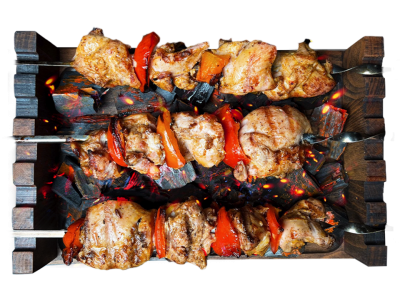 Шашлык из куриного окорока