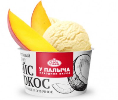 Кокосовое мороженое Айс кокос с манго