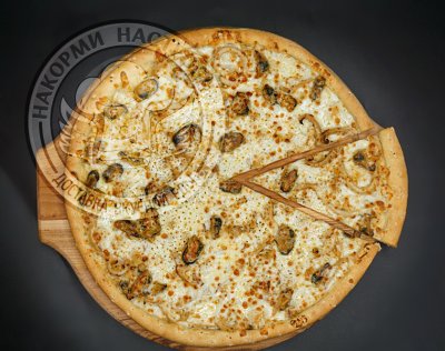 Пицца “Сливочные мидии”