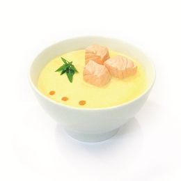 Это Сливочный крем-суп с лососем