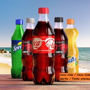 CocaCola, CocaColaZero, Sprite, Fanta апельсин