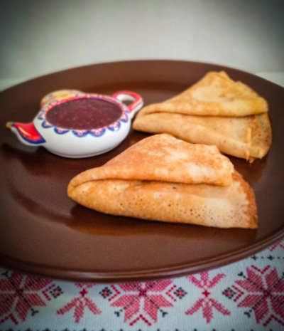 Блины с джемом