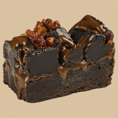 Брауни с карамелью