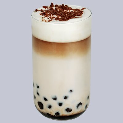 Латте шоколадное печенье с тапиокой и сырной пенкой альтернативный