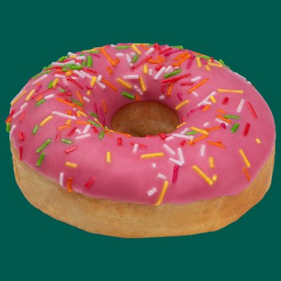 Донат клубничный