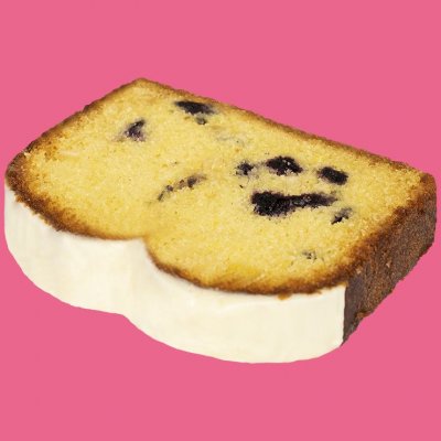 Кекс лимонный с черникой