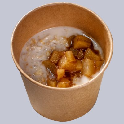 Каша овсяная с грушей и корицей