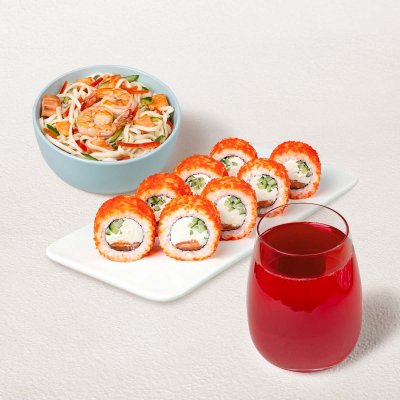 Бизнес-ланч Морской M с клюквенным морсом