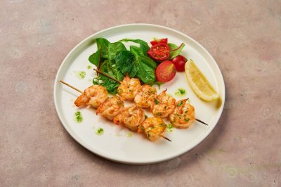 Креветки на гриле