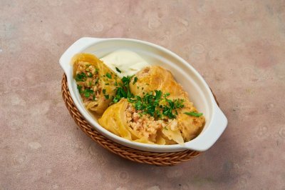 Сарма с копчёностями