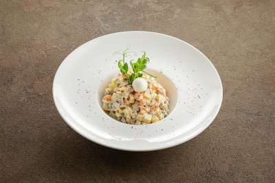 Мясной домашний Оливье