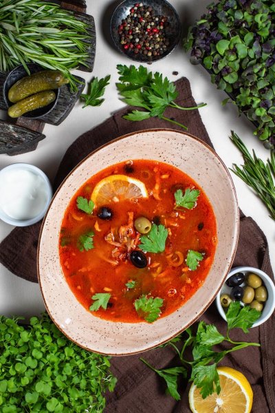 Мясная солянка