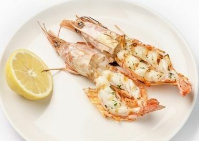 Розовые креветки