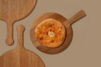 Кубдари с растительным мясом