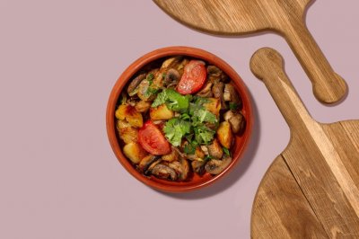 Оджахури с грибами