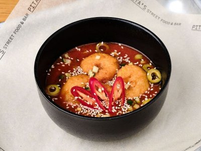 Гаспачо с креветками