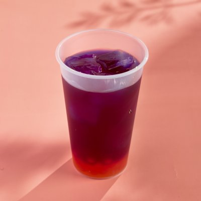 Бабл ти анчан-манго с клубничными джусс-боллами