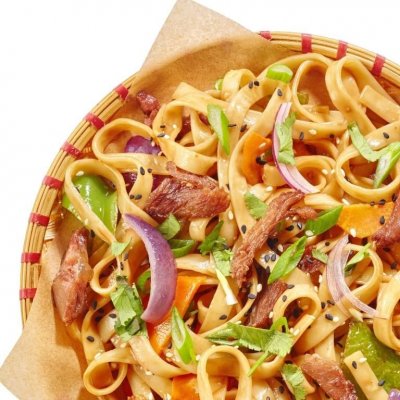 Вок с лапшой и говядиной (M/L)