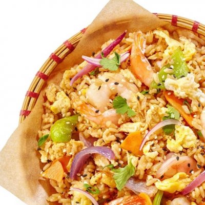 Вок с рисом и креветками (M/L)