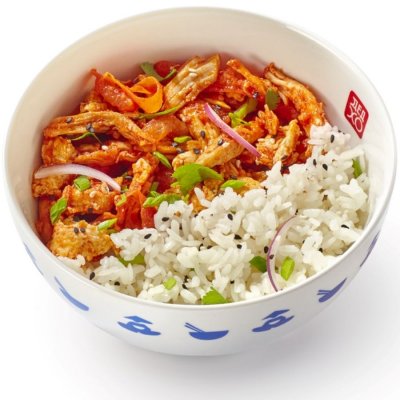 Рис на пару курицей и томатами