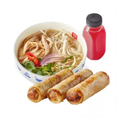 Комбо №6: Суп на выбор, Нэм Га (3 шт.), Морс