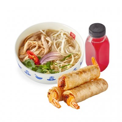 Комбо №8 Суп на выбор, Нэм Том (3 шт), Морс