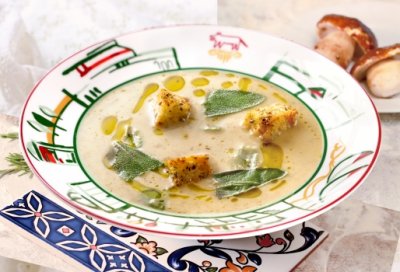 Крем-суп с белыми грибами