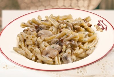 Казаречче с баклажанами и грибами