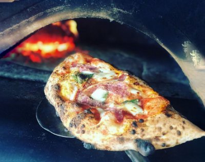 Кальцоне ham, cheese & mushrooms