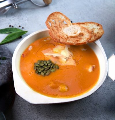 Тыквенный суп с пармезаном