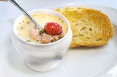 Zuppa di salmone