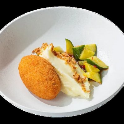 Котлета по-киевски с картофельным пюре