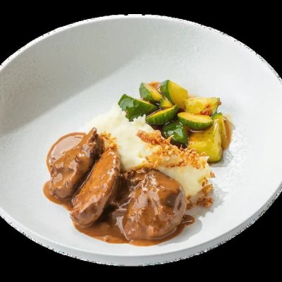 Говяжьи щёчки с картофельным пюре