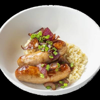 Купаты из цыплёнка с соусом BBQ