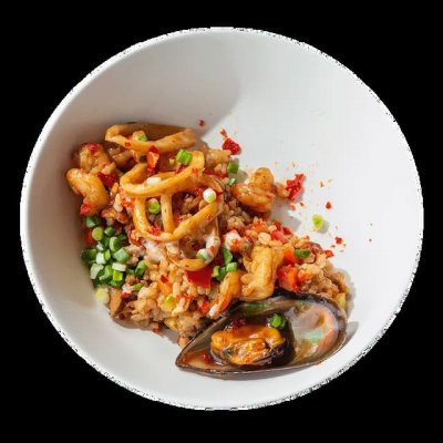 Жареный рис с морепродуктами