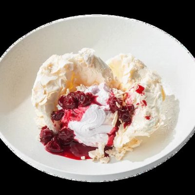 Воздушная меренга с вишней