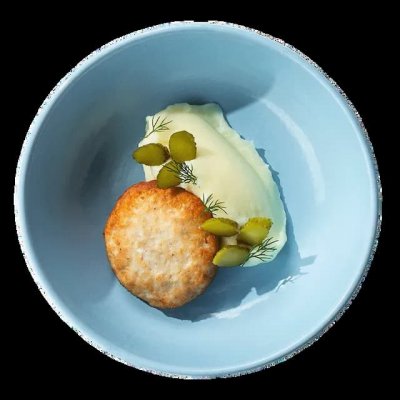 Котлета из цыплёнка с картофельным пюре