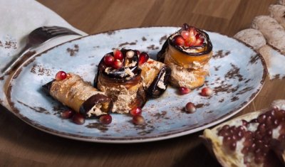 Баклажаны с орехами