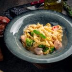 С копчёной форелью и брокколи