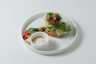 Буррито с вешенками безглютена