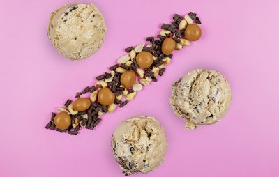 Мороженое КендиКрим крем-брюле с карамелью, арахисом и шоколадной крошкой