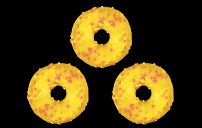 Набор из 3 пончиков с манговой начинкой